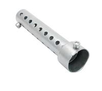 DIQXLGS Silenziatore Di Scarico Per Moto DB Killer Silenziatore Iron Eliminator Suono Regolabile Universale Inserto Deflettore 35 Mm/42 Mm/48 Mm/60 Mm(35MM-silver)