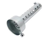 DIQXLGS Silenziatore Di Scarico Per Moto DB Killer Silenziatore Iron Eliminator Suono Regolabile Universale Inserto Deflettore 35 Mm/42 Mm/48 Mm/60 Mm(48MM-silver)