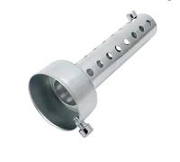 DIQXLGS Silenziatore Di Scarico Per Moto DB Killer Silenziatore Iron Eliminator Suono Regolabile Universale Inserto Deflettore 35 Mm/42 Mm/48 Mm/60 Mm(45MM-silver)