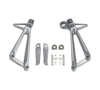 DIQXLGS Supporto Poggiapiedi Passeggero Per Y&amaha YZFR3 2015-2025 Per MT03 2020-2024 Poggiapiedi Posteriori Moto(Argento)