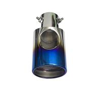 DIQXLGS Terminale Auto 73 Mm Per Mitsubishi Per PAJERO V31 V33 V73 V93 V97 2007-2019 Ugello Di Ingresso Per Tubo Di Scarico In Acciaio Inossidabile(Blu)