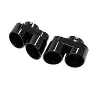 DIQXLGS Terminale Di Scarico In Fibra Di Carbonio Per X5 G05 X6 G06 X7 G07 2019+ Ugello Di Scarico Per Sistema Di Scarico Accessorio Per Modifica(NERO)