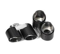 DIQXLGS Terminale Di Scarico In Fibra Di Carbonio Per X5 G05 X6 G06 X7 G07 2019+ Ugello Di Scarico Per Sistema Di Scarico Accessorio Per Modifica(Matte Silver carbon fibre Texture)