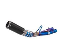 DIQXLGS Terminale Di Scarico In Titanio Per Moto Per YZF R1 MT-10 R1M 2015-2023 Silenziatore Modificato Raccordo Intermedio Da 50.8 Mm(Titanium Alloy G)