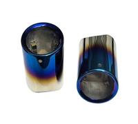 DIQXLGS Terminale Di Scarico Per Auto 2 Pezzi Per X7 G07 X5 G05 X6 G06 M40i M50i 2019-2024 In Acciaio Inox Ugello Per Tubo Di Scarico(Blu)