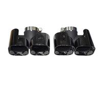 DIQXLGS Terminale Di Scarico Per Land Rover Per Defender 90 110 130 2020 2021 2022 2023 2024 In Fibra Di Carbonio Nero Con Quattro Uscite Quadrate(Black Square,3.0)