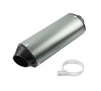DIQXLGS Terminale Di Scarico Per Moto Da 28 Mm 32 Mm E 38 Mm Per Dirt Pit Bike ATV Da Per 110 125 E 150 Cc Accessori Modificati(GRIGIO,32MM)