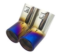 DIQXLGS Terminali Di Scarico Doppi In Acciaio Inox Per VW Per Golf 4 Per Bora Per Jetta 1998 1999 2000 2001 2002 2003 2004(Blu)