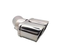 DIQXLGS Tubo Di Scarico Dell'automobile È Adatto Per N&issan Qashqai Sezione Di Coda Esterna Del Silenziatore Ugello Di Scarico(Argento,Doppio tubo)