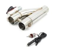 DIQXLGS Tubo Di Scarico Elettrico A Y In Acciaio Inox Da 2/2.25/2.5/2.75/3 Pollici - Valvola Bypass Dello Con Pulsante Commutazione(2.25inch(57mm))