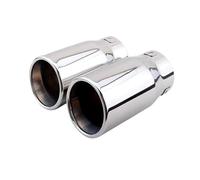 DIQXLGS Tubo Di Scarico In Acciaio Inossidabile Silenziatore Terminale Per Toyota Per Prado 120/150 2003 2004 2005 2006 2007-2022(Argento,2 PZ)