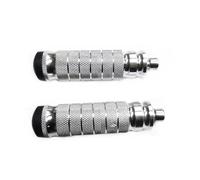 DIQXLGS Un Paio Poggiapiedi Posteriori In Alluminio Per Moto Pedane Pedali Per Yamaha M8 Modificato Accessori Moto(Argento)