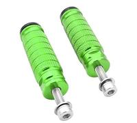 DIQXLGS Universal Moto M8 8mm Poggiapiedi Peg Pedali Motocross Piantana Posteriore Piantane Posteriori Accessori(Verde)