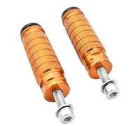 DIQXLGS Universal Moto M8 8mm Poggiapiedi Peg Pedali Motocross Piantana Posteriore Piantane Posteriori Accessori(Arancia)