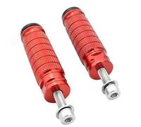 DIQXLGS Universal Moto M8 8mm Poggiapiedi Peg Pedali Motocross Piantana Posteriore Piantane Posteriori Accessori(ROSSO)