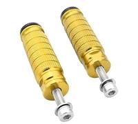 DIQXLGS Universal Moto M8 8mm Poggiapiedi Peg Pedali Motocross Piantana Posteriore Piantane Posteriori Accessori(Oro)