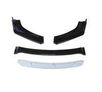 DIQXLGS Universale Paraurti Anteriore Auto Lip Body Kit Spoiler Splitter Rosso Lucido Labbra Inferiori Anteriori Diffusore Parte Pala(Bianco lucido)