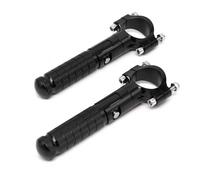 DIQXLGS Universale Pedale Freno Moto in Alluminio CNC M8 90° Fissi Pieghevoli Pedale Passeggero Posteriore Anteriore Poggiapiedi Ripiegabile(NERO)