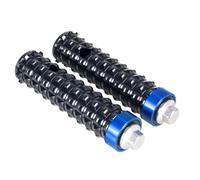 DIQXLGS Universali Per Moto Anteriore Posteriore Poggiapiedi Leva Cambio Efficiente Antiscivolo Posteriori Filettatura Pedane Posteriori Set 8MM(Black-Blue)