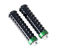 DIQXLGS Universali Per Moto Anteriore Posteriore Poggiapiedi Leva Cambio Efficiente Antiscivolo Posteriori Filettatura Pedane Posteriori Set 8MM(Black-Green)