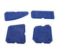 DIRBAK 4 pezzi kit di strumenti per calamcaccia con raschietto multi-nero per silicone, sigillante e finitura malta-Set di calafataggio riutilizzabile professionale per il migliora