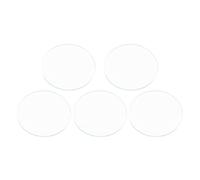 DIRBAK 5 pezzi 37mm 38mm 39mm lenti rotonde e piatte trasparenti di ricambio per orologio in vetro con bordi smussati per la riparazione di orologi fai da te in vetro trasparente 1mm di (sterilità)