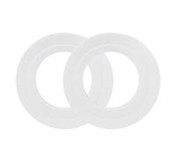 DIRBAK Golf Putting Green Hole Cup Ring Strumento di aiuto alla formazione in plastica durevole per accessori per la pratica del golf Bianco 4,3 pollici di diametro, confezione da 2