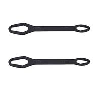 DIRBAK Juego de herramientas de llave de reparación, kit de autoapriete de doble extremo de 8-22 mm para mantenimiento (F Nero elettroforetico)