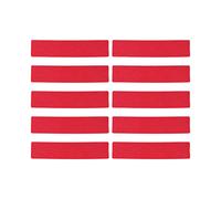 DIRBAK Kit segnalinee Campo in PVC, segnapunti dai Colori Brillanti per allenamenti su campi da Tennis, Basket e Multisport, 10 Pezzi (Rossa)