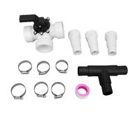 DIRBAK Kit valvola deviatrice 3 Vie, G1½ PVC con raccordi in Acciaio Inossidabile
