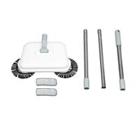 DIRBAK Lavapavimenti Manuale, Spazzatrice Manuale e Combinato per Pavimenti in Legno, Piastrelle - Leggero, Senza Fili, Spazza Asciutto e Bagnato 2 in 1 per Casa, Cucin