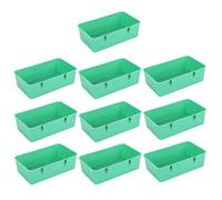 DIRBAK Mangiatoia per Uccelli Mangiatoia per Acqua per Uccelli Ciotola per Uccelli in plastica Resistente Accessori per Il Bagno degli Uccelli per Uccelli da Gabbia Set di 10 Sicuro Non