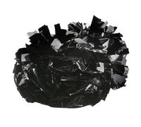 DIRBAK Pompon da Cheerleader, plastica Morbida, Design Leggero a Doppia Testa, per Sport, Giochi con la Palla, Feste danzanti, Nero 24,5 cm