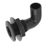 DIRBAK Raccordo Passante a 90° in plastica di Nylon a Tenuta stagna con Foro da 24 mm per Yacht