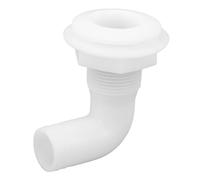DIRBAK Raccordo Passante a 90° in plastica di Nylon a Tenuta stagna con Foro da 24 mm per Yacht