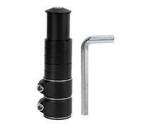 DIRBAK Riser per Attacco Manubrio Bici in Lega di Alluminio, Rialzo per Manubrio Regolabile per Biciclette da Montagna e Pieghevoli per ridurre Il Mal di Schiena Durante i Lunghi Viaggi (Nera)