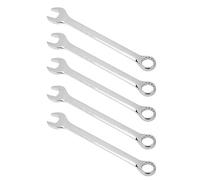 DIRBAK Set di chiavi a cricchetto 5 pezzi di chiavi a scatola aperta a doppio scopo in acciaio al cromo vanadio utensili manuali 22mm per gli appassionati di meccanica fai te