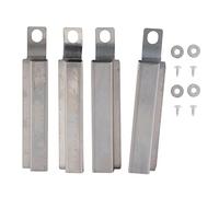 DIRBAK Set di Ricambio per bruciatori a Canale con Tubo Incrociato Regolabile in Acciaio Inossidabile, Lunghezza telescopica, Facile Installazione, Durevole, per Griglie a Gas, Argento,