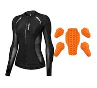 DIRBAK Women's Breathable Mesh Motorcycle Jacket with CE2 Armor Panels, Reflective Safety Design Adjustable Waist, YKK Zippers for Road Riding and Commuting（M, Modello aderente）