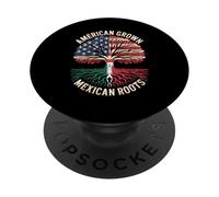 Dire America con parti messicane divertente bandiera arte donne uomini PopSockets PopGrip Adesivo