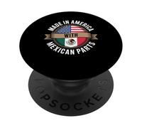 Dire America con parti messicane divertente bandiera arte donne uomini PopSockets PopGrip Adesivo