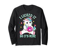 Dire Divertente Che L'Ho leccato così è Mio Unicorno Carino Maglia a Manica