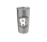 Dire il dente è il mio filo interdentale divertente gioco di parole Bicchiere termico in acciaio inox doppia parete
