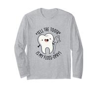 Dire Il Dente è Il Mio Filo interdentale Divertente Gioco di Parole Maglia a Manica