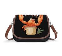 Dire no al vaso aragosta mangiare divertente frutti di mare borse a tracolla per le donne borsa messenger borsa a tracolla borse