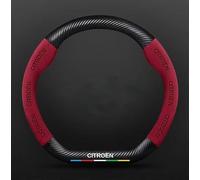 Direct Coprivolante per Auto per Citroen e-Mehari 2016-2024, Coprivolante Auto per Donna e Uomo Traspirante e Antiscivolo Copri Accessori Auto Interno,Red