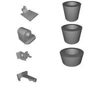 Direct Drive Mount for BMG V6 Extruder Compatible with KAY3D Dual Fan