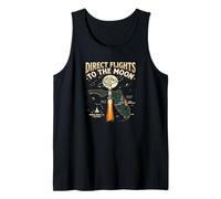 Direct Flights to The Moon Florida Space Coast Retro Canotta