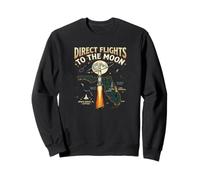 Direct Flights to The Moon Florida Space Coast Retro Felpa