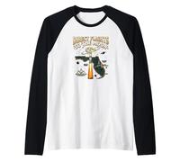 Direct Flights to The Moon Florida Space Coast Retro Maglia con Maniche Raglan